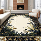 Ultra Soft Area Rug, Non Slip, Stain Resistant, Washable Area Rugs for Living Room, Bedroom, Stylish Animal Print Monochrome Design(Beige)