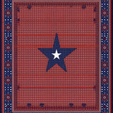 Ultra Soft Area Rug, Non Slip, Stain Resistant, Washable Area Rugs for Living Room, Bedroom, Charming Multi-Hued Rustic Appeal(Red)