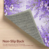 Ultra Soft Area Rug, Non Slip, Stain Resistant, Washable Area Rugs for Living Room, Bedroom, Lavender Dreamy Cloud Design(Purple)