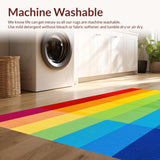 Enchanting Cornered Rainbow Print(Red)