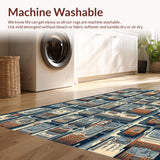 Ultra Soft Area Rug, Non Slip, Stain Resistant, Washable Area Rugs for Living Room, Bedroom, Educational City Life Play Rug for Kids Bedroom(Gray)