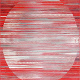 Ultra Soft Area Rug, Non Slip, Stain Resistant, Washable Area Rugs for Living Room, Bedroom, Chic Abstract Circular Arrangement(Red)