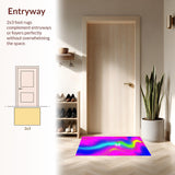 Bold Fluid Expressionist Motif(Blue)