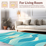 Stylish Abstract Seaside Elements(Blue)