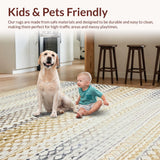 Luxe Natural Fiber Scallop Motif(Beige)