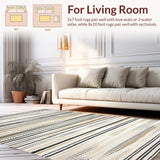 Chic Vintage Inspired Striped Motif(Beige)