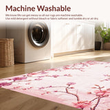 Ultra Soft Area Rug, Non Slip, Stain Resistant, Washable Area Rugs for Living Room, Bedroom, Elegant Fluffy Pink Playful Vibe(Pink)