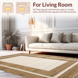 Elegant Geometric Border Arrangement(Beige)