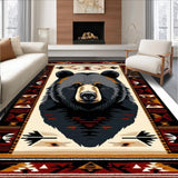 Ultra Soft Area Rug, Non Slip, Stain Resistant, Washable Area Rugs for Living Room, Bedroom, Warm Nature-Inspired Abstract Aesthetic(Beige)