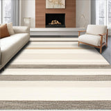 Serene Sands Modern Beige Stripe Design for Spaces(Beige)