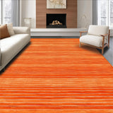 Ultra Soft Area Rug, Non Slip, Stain Resistant, Washable Area Rugs for Living Room, Bedroom, Contemporary Cozy Solid Design(Orange)