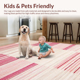 Ultra Soft Area Rug, Non Slip, Stain Resistant, Washable Area Rugs for Living Room, Bedroom, Stylish Minimalist Patterned Design(Beige)