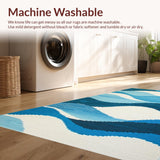 Lush Gentle Curved Lines(Blue)