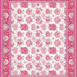 Ultra Soft Area Rug, Non Slip, Stain Resistant, Washable Area Rugs for Living Room, Bedroom, Contemporary Cheerful Blossom Palette(Red)