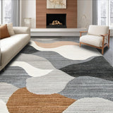 Ultra Soft Area Rug, Non Slip, Stain Resistant, Washable Area Rugs for Living Room, Bedroom, Contemporary Soft Tiled Pattern(Gray)