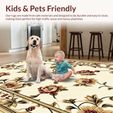Ultra Soft Area Rug, Non Slip, Stain Resistant, Washable Area Rugs for Living Room, Bedroom, Soft Non-Slip Area Rug for Home Office Decor(Beige)