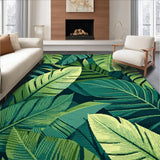 Ultra Soft Area Rug, Non Slip, Stain Resistant, Washable Area Rugs for Living Room, Bedroom, Vibrant Nature-Inspired Accent Design(Green)