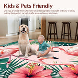 Artistic Flamingo and Leaf Ensemble(Pink)