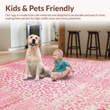 Luxurious Pink Ivory Wildlife Design(Pink)