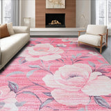 Contemporary Gray Diamond Design(Pink)