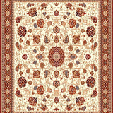 Ultra Soft Area Rug, Non Slip, Stain Resistant, Washable Area Rugs for Living Room, Bedroom, Desert Oasis Animal Print Terracotta Beige Brown Cream(Ivory)