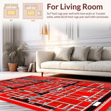 Colorful Urban Exploration Mat(Red)
