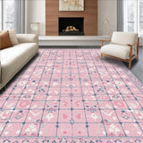 Ultra Soft Area Rug, Non Slip, Stain Resistant, Washable Area Rugs for Living Room, Bedroom, Vibrant Imaginative Play Space(Pink)