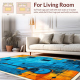 Dynamic Geometric Guitar Artwork(Blue)