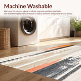 Beige and Slate Abstract with Dynamic Striped Composition(Gray)