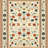 Modern Hued Petal Print(Ivory)