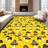 Ultra Soft Area Rug, Non Slip, Stain Resistant, Washable Area Rugs for Living Room, Bedroom, Cozy Rustic Fun Pattern(Yellow)