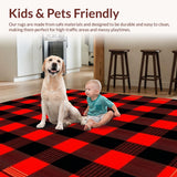 Artful Checkered Play Area(Red)