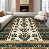 Cozy Textured Ethnic Print Fabric(Beige)