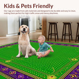 Bold Geometric Mardi Gras Style(Green)