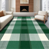Fresh Green White Plaid Elegance(Green)