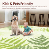 Elegant Earth Tones Shaggy Texture(Green)