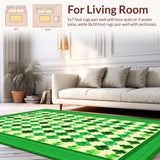 Elegant White Checkered(Green)