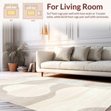 Chic Two Tone Abstract Linear Motif(Beige)