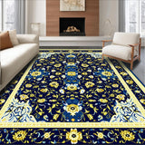 Ultra Soft Area Rug, Non Slip, Stain Resistant, Washable Area Rugs for Living Room, Bedroom, Bathroom Waterproof(Blue)