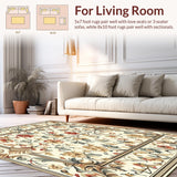 Refined Smoke and Beige Featuring Ornate Floral Leaf Motif Design(Beige)