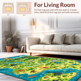 Interactive Prehistoric Landscape Motif(Green)