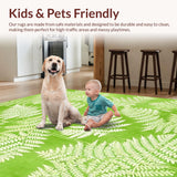 Contemporary Fuzzy Medallion Design(Green)