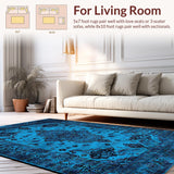 Faded Geometric Vintage Aesthetic(Blue)