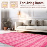 Contemporary Whimsical Shaggy Motif(Pink)