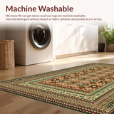 Ultra Soft Area Rug, Non Slip, Stain Resistant, Washable Area Rugs for Living Room, Bedroom, Contemporary Soft Color Palette(Brown)