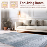 Ultra Soft Area Rug, Non Slip, Stain Resistant, Washable Area Rugs for Living Room, Bedroom, Sleek Gray Shag Minimalism Vibe(Gray)