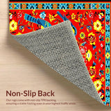 Artistic Rustic Floral Textures(Red)