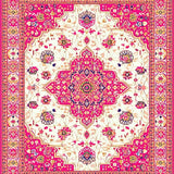 Eclectic Floral Medallion Aesthetic(White)
