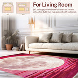 Ultra Soft Area Rug, Non Slip, Stain Resistant, Washable Area Rugs for Living Room, Bedroom, Celestial Gradient Harmony Design(Purple)