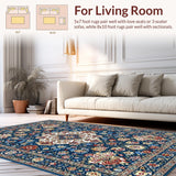 Graceful Low Pile Patterned Beauty(Blue)